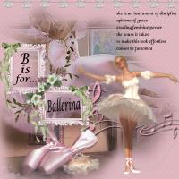 Scrapbook of the Week - B is for Ballerina