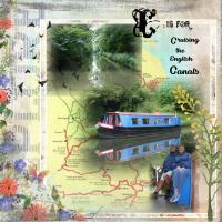 Scrapbook of the Week - C for Cruising the Canals.