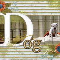 Scrapbook of the Week - D is for Dog