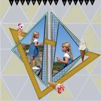 Scrapbook of the Week - Triangles Galore