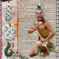 M. New Zealand Maori Warrior.