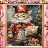 Most Recent Upload - Santa's Cat Reviewing