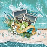 Scrapbook of the Week - Letter O - Ocean